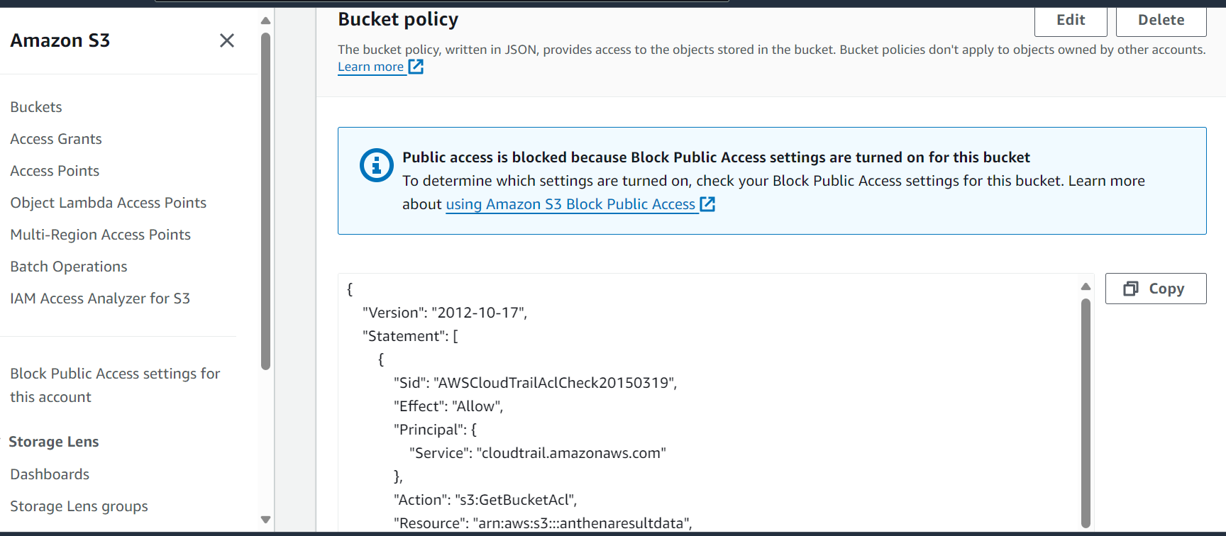 s3 bucket policy