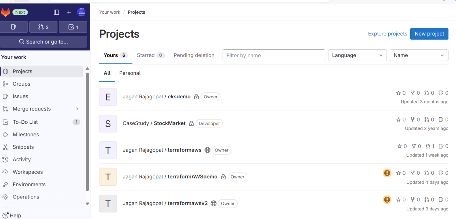 Integrating GitLab with Terraform and AWS Cloud